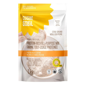Front of Cuisine Soleil Organic Gluten-Free All Purpose Flour High Protein Flour Blend