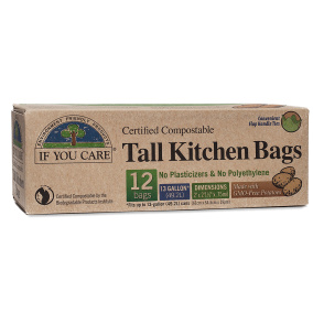 If You Care 13 Gallon 97% Recycled Tall Kitchen Trash Bag, 12 bags