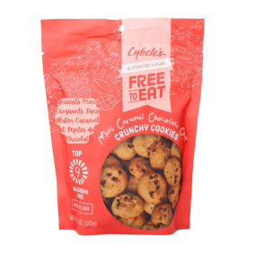 Cybele’s Gluten-Free Mini Crunchy Cookies Caramel Chocolate Chip, 170 g
