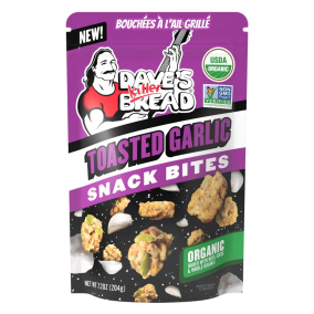 Front of Dave's Killer Bread - Dave's Killer Bread Snack Bites - Dave's Killer Bread Canada - Toasted Garlic Snack Bites