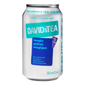 Front of DAVIDsTEA Cold Brew Iced Tea - DAVIDsTEA Magic Potion - Sparkling Iced Tea - Cold Brew Tea