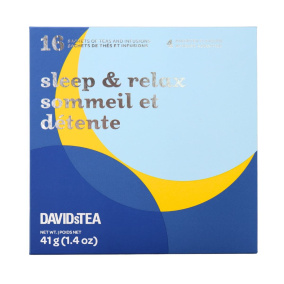Front of DAVIDsTEA Gift Set Sleep Tea Relax Tea Gift Set
