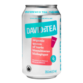 Front of DAVIDsTEA Cold Brew Tea - Sparkling Iced Tea - Sparkling Cold Brew Tea - DAVIDsTEA Queen Of Tarts