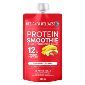 Designer Wellness No Added Sugar Protein Smoothie Strawberry Banana, 120g