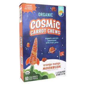 Eat The Change Organic Cosmic Carrot Chews Orange Mango Moonbeam, 5 Pack