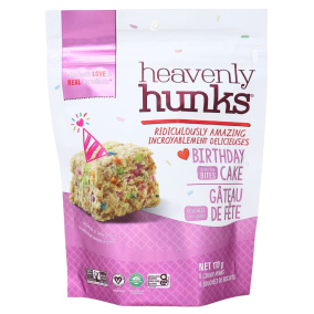 Front of Heavenly Hunks Birthday Cake Gluten-Free Oat Bites