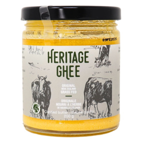 Heritage Ghee New Zealand Grass Fed Clarified Butter, 200g