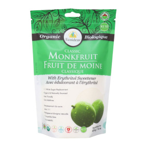 Ecoideas Organic Classic Monkfruit With Erythritol Sweetener, 454g