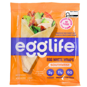 Egglife 7” Flourless Egg White Wraps Southwest Front