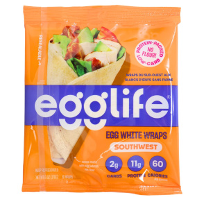 Egglife 7” Flourless Egg White Wraps Southwest Front
