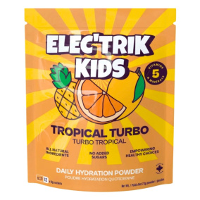 Elec’trik Kids Daily Hydration Powder Tropical Turbo, 12 Packets