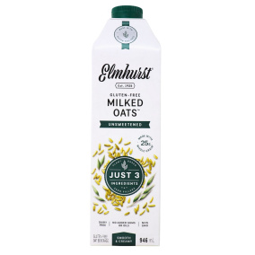 Front of Elmhurst Oat Milk Unsweetened