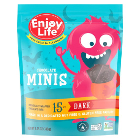 Enjoy Life Allergen-Free Mini Dark Chocolate Halloween Pack, 15 Mini Bars
