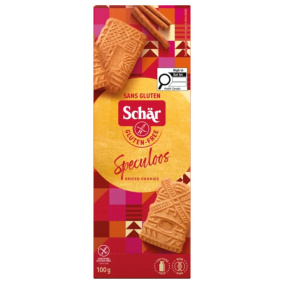 Front of Schar Gluten Free Cookie - Gluten Free Speculoos -Gluten Free Biscoff - Gluten Free Christmas Cookies