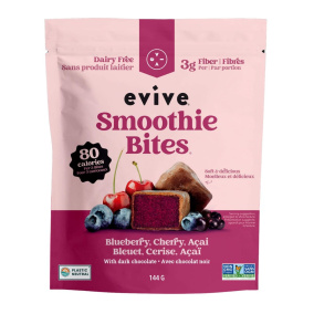 Evive Chocolate-Covered Smoothie Bites Blueberry, Cherry & Acai, 180 g