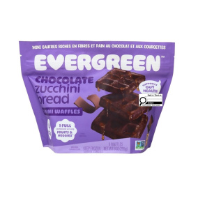 Evergreen High-Fibre Mini Waffles Chocolate Zucchini Bread Front