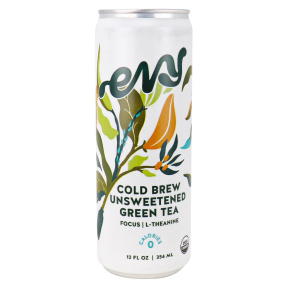 Evy Tea Cold Brew Unsweetened Green Tea Focus, 354mL
