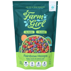 Farm Girl Sugar-Free Cereal Rainbow Hoops front