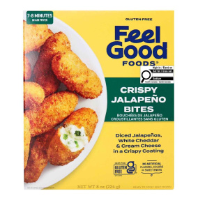Front of Feel Good Foods Crispy Jalapeno Bites - Gluten Free Jalapeno Bites - Gluten Free Jalapeno Poppers
