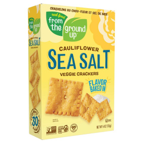 From The Ground UP Cauliflower Crackers Sea Salt, 113g