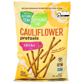 Front of From The Ground UP Original Cauliflower Pretzel Sticks, 128g