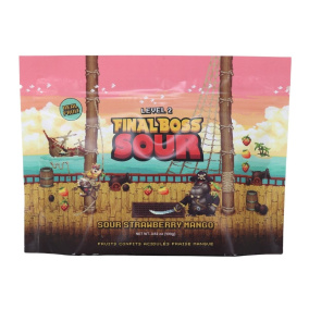 Final Boss Sour Real Fruit Level 2 Sour Strawberry Mango, 100g