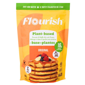 Front of Flourish Pancakes Plant-Based Protein Pancake Mix Original