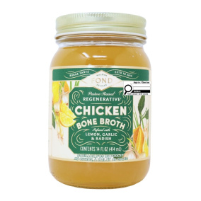 FOND Pasture-Raised Chicken Bone Broth Lemon, Garlic & Radish Canada Front