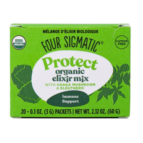 Four Sigmatic Protect Organic Mushroom Elixir Mix With Chaga, 20 Bags