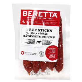 Front of Beretta Beef Sticks Spicy