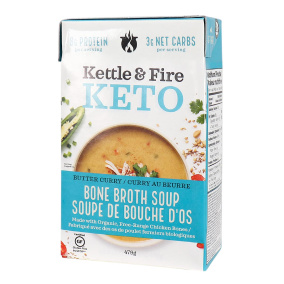 Kettle & Fire Butter Curry Keto Soup with Chicken Bone Broth, 479g