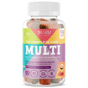 Front of SUKU Vitamins Sugar-Free Gummies The Complete Kids Multi, 60 gummies