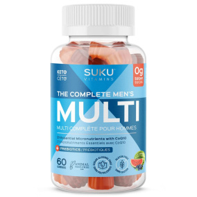SUKU Vitamins Sugar-Free Gummies The Complete Men’s Multi, 60 gummies