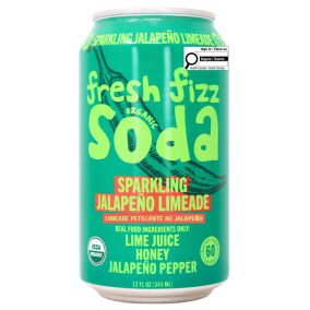 Fresh Fizz Organic Soda Sparkling Jalapeno Limeade Front