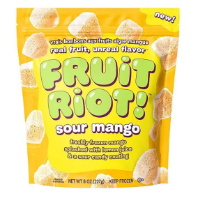 Front of Fruit Riot Sour Mango - Frozen Mango - Sour Mango - Frozen Candy