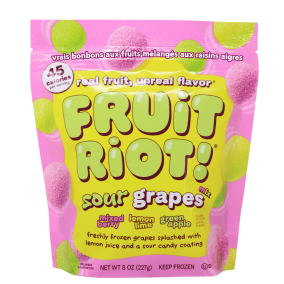 Fruit Riot Real Fruit Candy Sour Grapes Mix, 227g