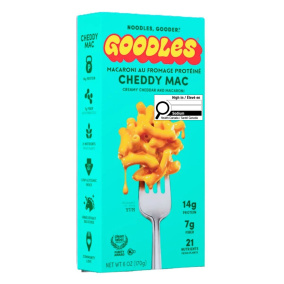 Front of Goodles High Protein Mac And Cheese Creamy Cheddy Mac
