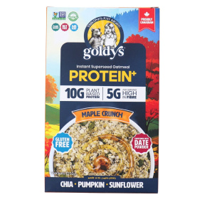 Goldy’s Protein+ Instant Superseed Oatmeal Maple Crunch, 5 Packets