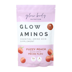 Glow Body Nutrition Essential Amino Acids Supplement Fuzzy Peach, 450g