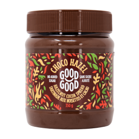 Front of Good Good No Sugar Added Hazelnut Cocoa Spread
