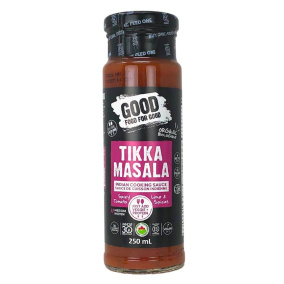 Front of Good Food For Good Cooking Sauce Tikka Masala