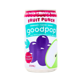 GoodPop No Added Sugar Sparkling Juice Mini Can Fruit Punch, 222ml