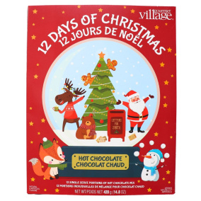 Gourmet du Village 12 Days of Christmas Hot Chocolate Advent Calendar Canada Front