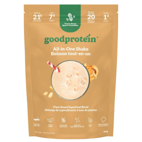 Front of Good Protein All In One Shake - Superfood Protein Powder - Peanut Butter Protein Powder