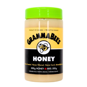 Gramma Bee’s Creamy Unpasteurized Raw Honey Jar, 500g