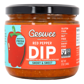 Growee Plant-Based Dip Red Pepper Front