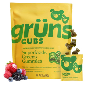 Grüns Cubs Superfood Greens Gummies for Kids Canada Front