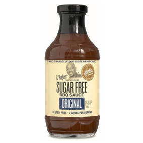 Front of G Hughes No Sugar Added BBQ Sauce Original, 490mL