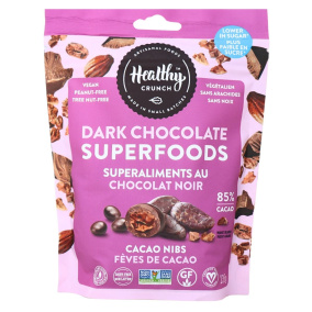 Healthy Crunch Vegan Dark Chocolate Superfoods Cocoa Nibs, 235g