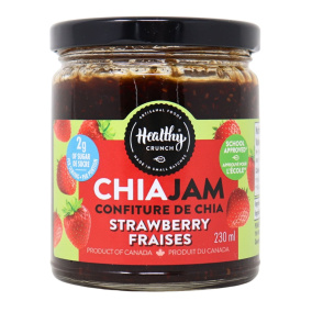 Front of Healthy Crunch Keto Chia Jam Strawberry